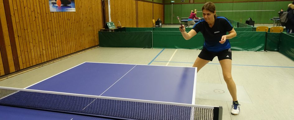 Im Bild: TuS-Spitzenspielerin Sandra Tönges, die in der Rückrunde kein einziges Spiel abgeben musste