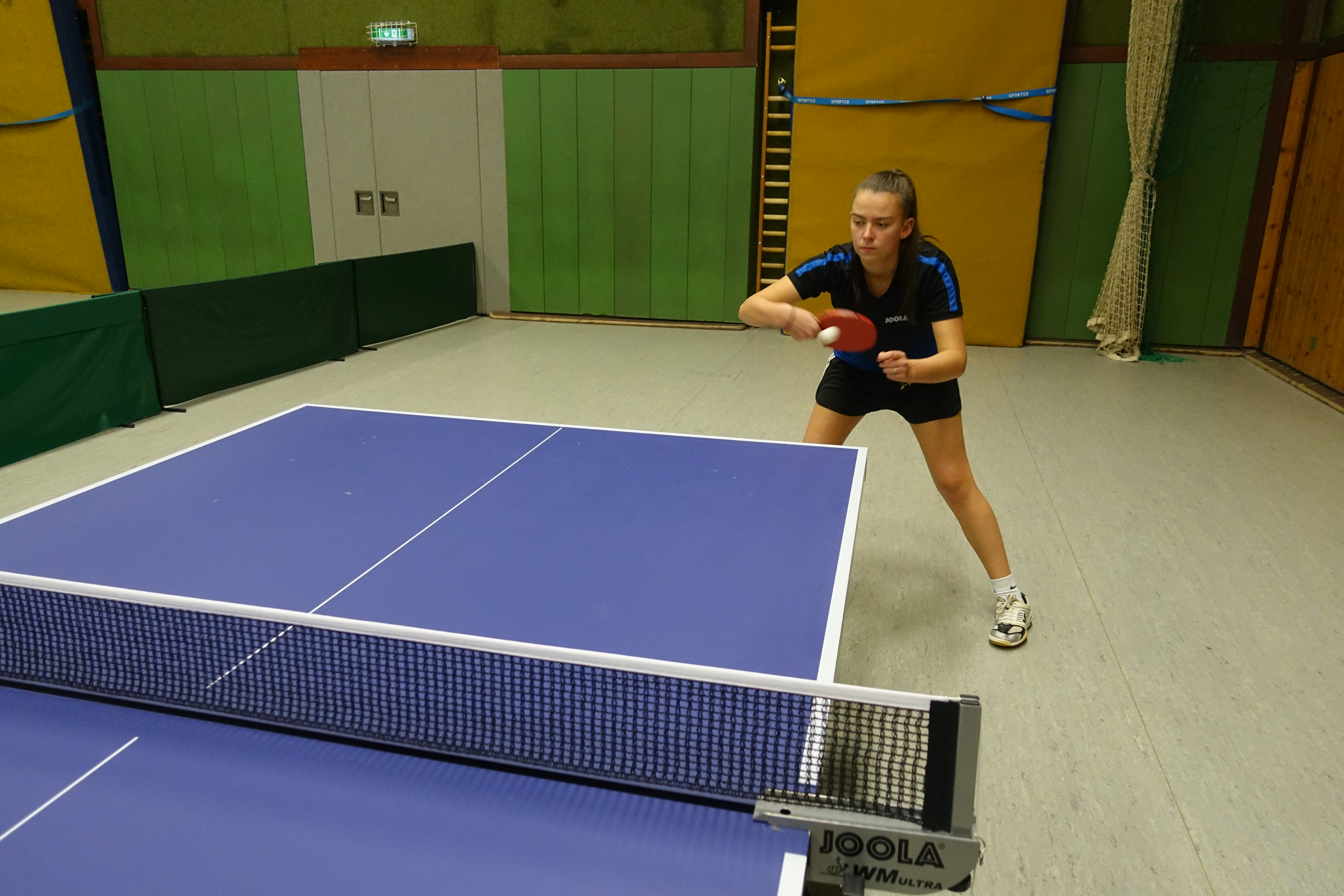 Im Bild: Anka Ahlenkamp, die trotz eines Einzels die Niederlage ihrer Damen in der Oberliga nicht vehindern konnte