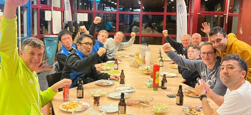 Im Bild: I. und II. Herren bei der 3. Halbzeit auf letzten Wochenende